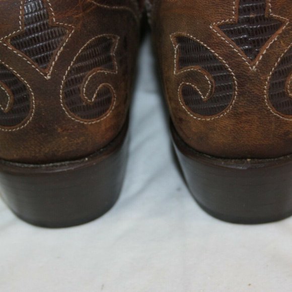 JB Dillon Cowboy Western Boots 8.5 B Goat Skin - Picture 7 of 9